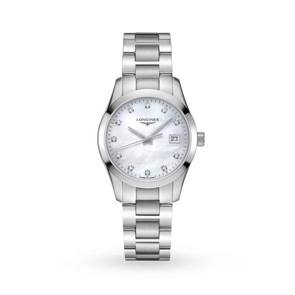 Longines L23864876 Silver Stainless Steel Watches For  Women