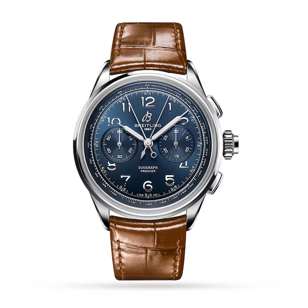 Breitling Premier AB1510171C1P1 Brown Leather Watches For Men