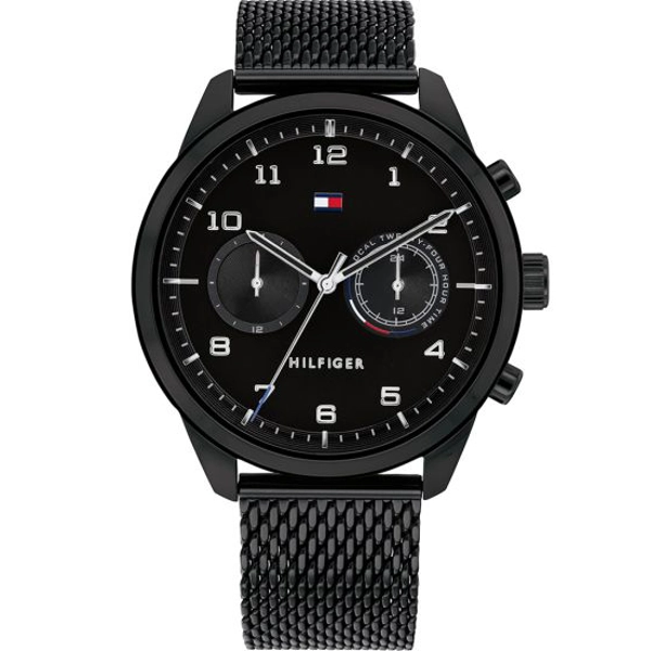 Tommy Hilfiger 1791787 Black Stainless Steel Watches for Men