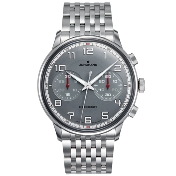 Junghans Meister Driver Chronoscope Men's Silver Watch 27/3686.46