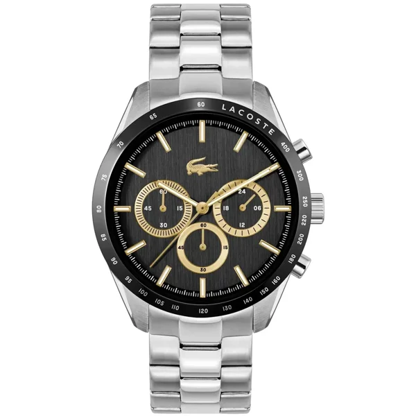Lacoste Boston 2011272 Black Stainless Steel Watches For Men