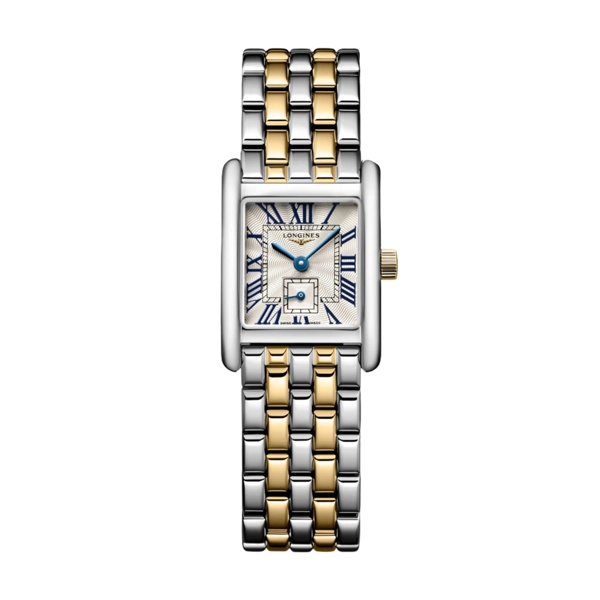 Longines Elegance Mini DolceVita L5.200.5.70.7 Silver Stainless Steel & Gold Watches For Womens