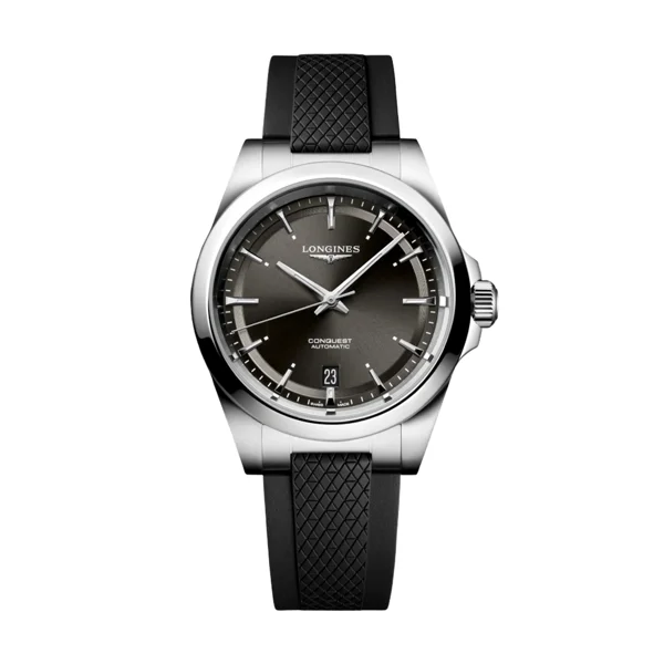 Longines Conquest L3.720.4.52.9 Black Rubber  For Men