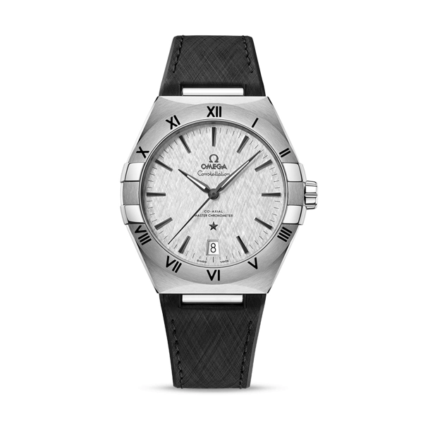 Omega Constellation 131.12.41.21.06.001 Black Rubber Watches for Men