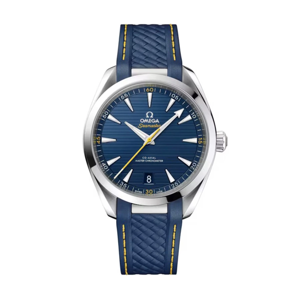 Omega Seamaster Aqua Terra 150M 220.12.41.21.03.009 Blue Rubber Watches for Men