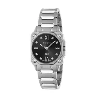 Gucci G-Flat Ya166507 Silver Stainless Steel W..