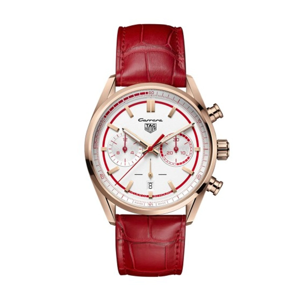 TAG Heuer Carrera X Porsche CBN2045.FC8316 Red Leather Watches For Men