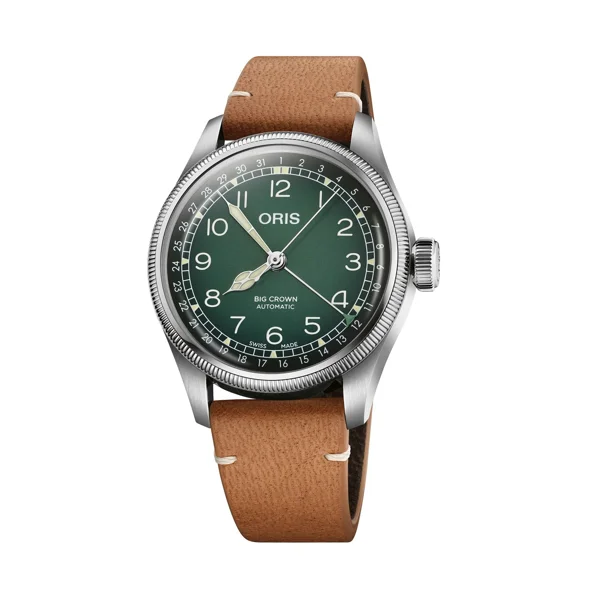 Oris Big Crown X Cervo Volante 01 754 7779 4067-Set Brown Leather Watches for Men