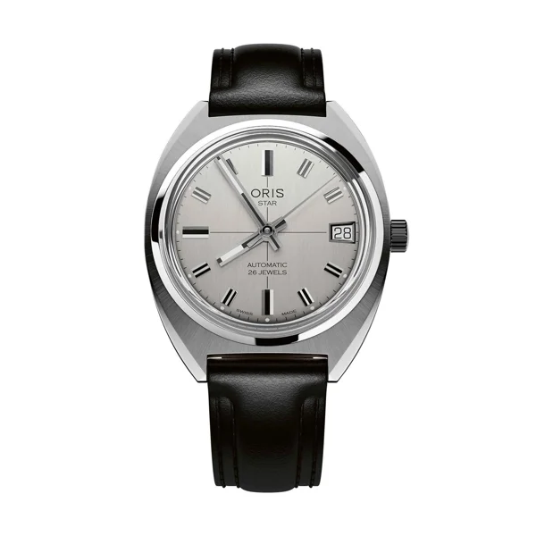 Oris Heritage Star Edition 01 733 7813 4151-Set Black  Leather Watches for Men