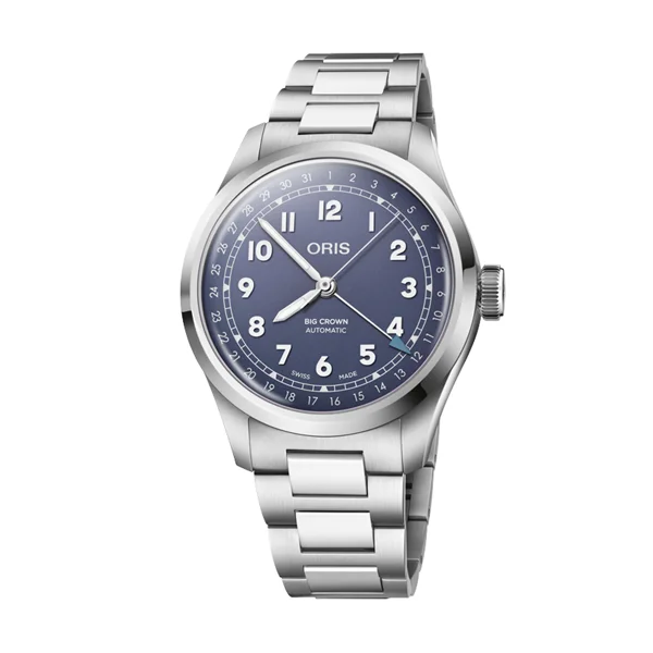 Oris Big Crown Pointer Date 01 754 7798 4068-07 8 20 06 Silver Stainless Steel Watches for Men