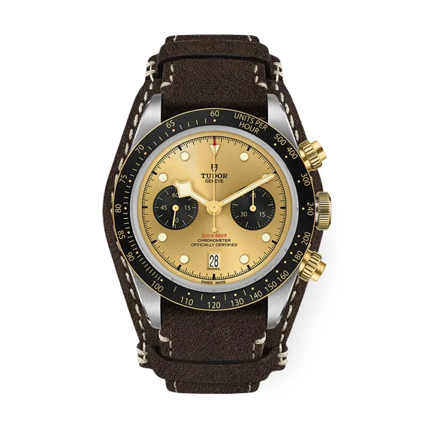 TUDOR BLACK BAY CHRONO m79363n-0008 Brown Leather Watches For Men