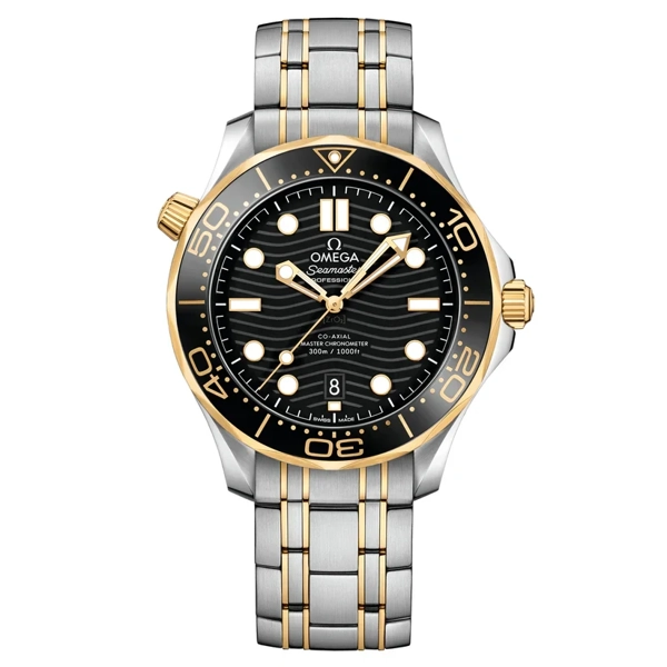 Omega Seamaster Diver 300M 210.20.42.20.01.002 Silver Stainless Steel & Gold Watches for Men