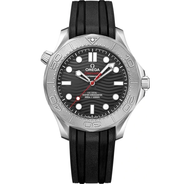 Omega Seamaster Diver 300M 210.32.42.20.01.002 Black Rubber Watches for Men