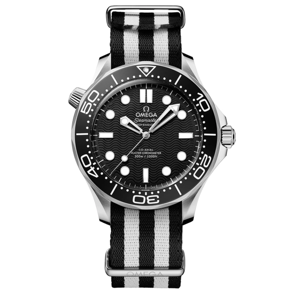 Omega Seamaster Diver 300M 210.32.42.20.01.005 Black & White NATO Watches for Men