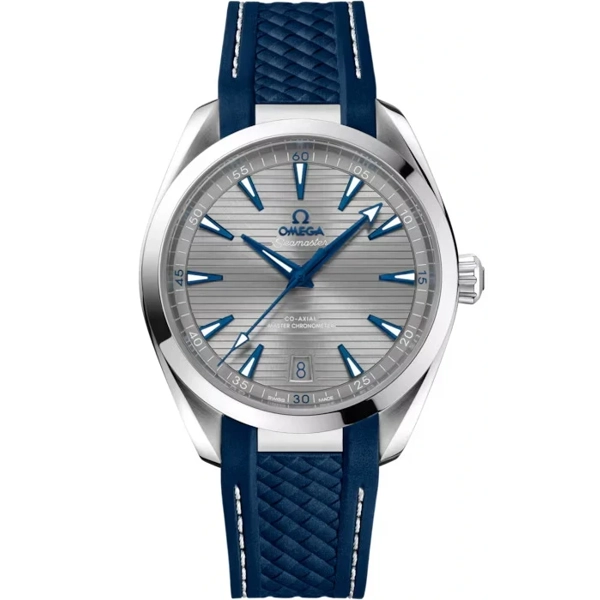 Omega Seamaster Aqua Terra 150M 220.12.41.21.06.001 Blue Rubber Watches for Men