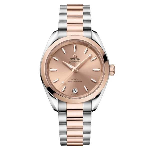Omega Seamaster Aqua Terra 150M 220.20.34.20.10.001 Silver Stainless Steel & Gold Watches for Women