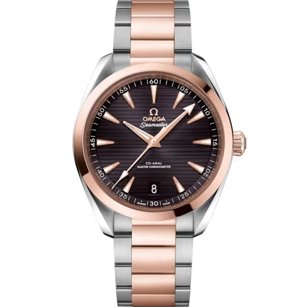 Omega Seamaster Aqua Terra 150M 220.20.41.21.06.001 Silver Stainless Steel & Gold Watches for Men