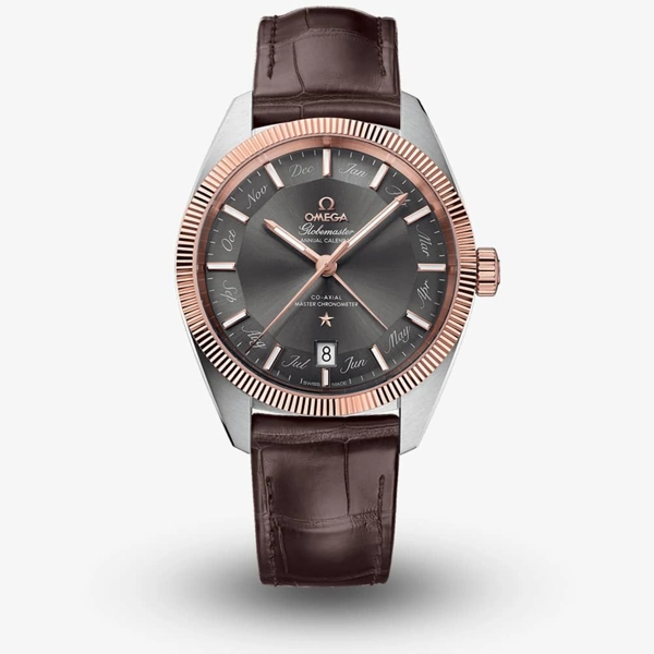 Omega Constellation Globemaster 130.23.41.22.06.001 Brown Leather Watches for Men