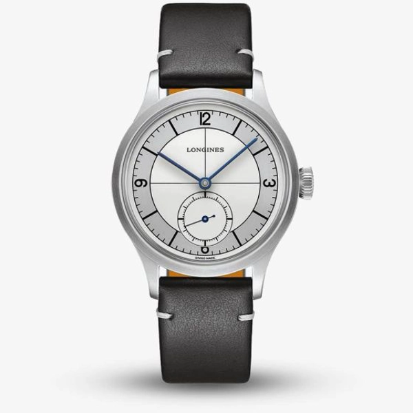 Longines Heritage Classic L2.828.4.73.0 Black Leather Watches For Men