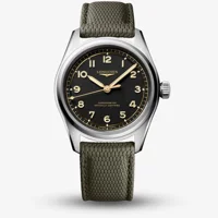 Longines Spirit Pilot L3.809.4.53.9 Green Rubb..