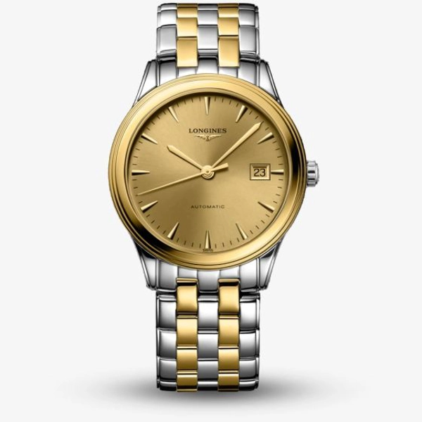 Longines Elegance Flagship Classic L4.974.3.32.7 Silver  Stainless Steel & Gold Watches For Womens
