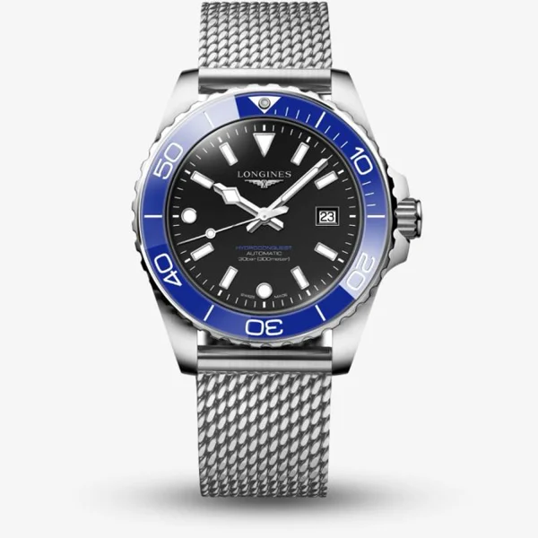 Longines Conquest HydroConquest L3.788.4.90.6 Silver Stainless Steel  For Men