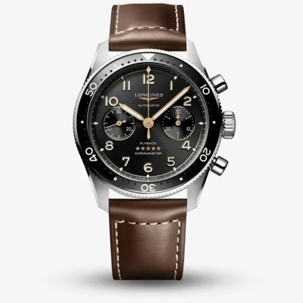 Longines Spirit Flyback L3.821.4.53.2 Brown Leather For Men