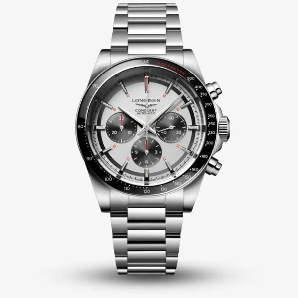 Longines Conquest Chronograph L3.835.4.72.6 Silver Stainless Steel For Men