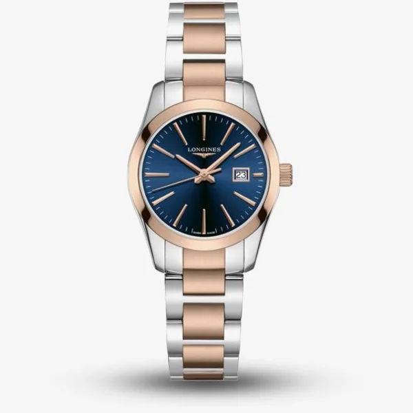 Longines Conquest Classic L2.286.3.92.7Silver SStainless Steel & Gold For Women