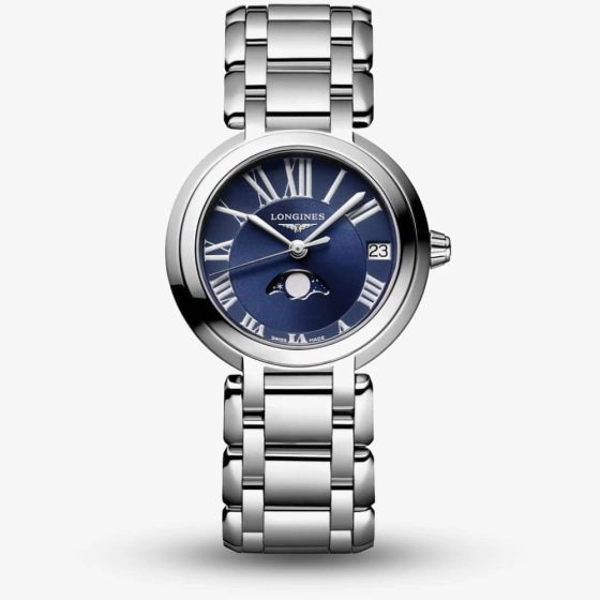 Longines Elegance PrimaLuna  L8.115.4.91.6 Silver Stainless Steel  Watches For Womens