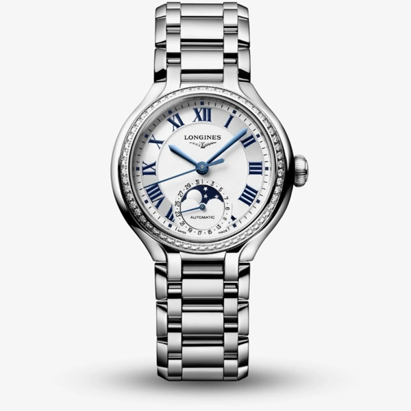 Longines Elegance PrimaLuna L8.126.0.71.6 Silver Stainless Steel  Watches For Womens