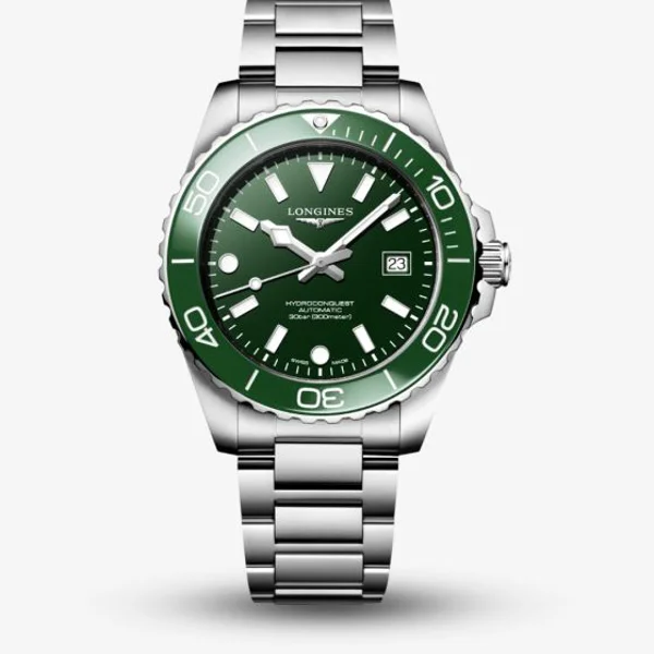 Longines Conquest HydroConquest L3.788.4.06.6 Silver Stainless Steel  For Men