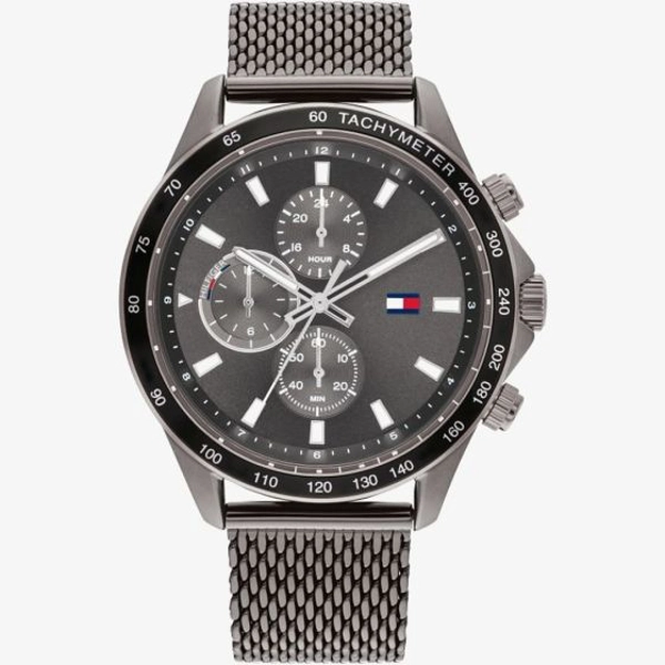 Tommy Hilfiger 1792019 Grey Mesh Bracelet Quartz Watches for Men