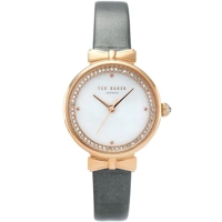 Ted Baker TE50861003 Silver Dial Calfskin Stra..