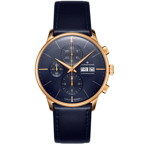 Junghans Meister Chronoscope Men's Blue Watch 27/7024.03
