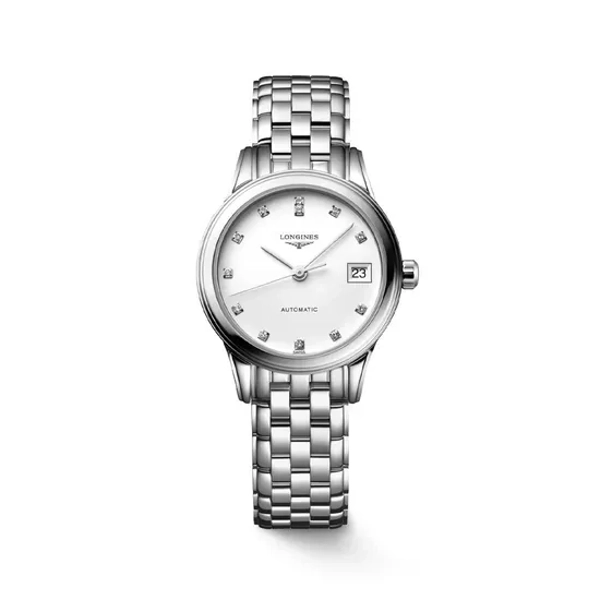 Longines Elegance Flagship Classic L4.274.4.27.6 Silver  Stainless Steel Watches For Womens
