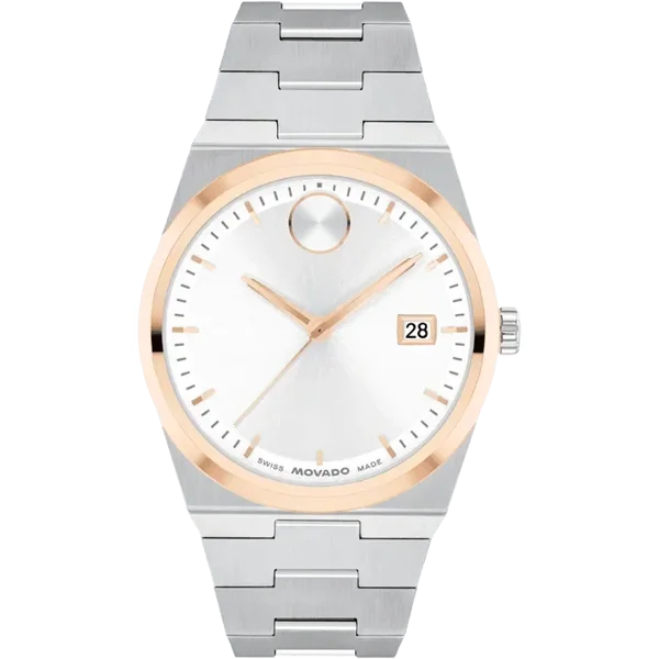 Movado BOLD Quest 3600972 Silver Stainless Steel Watches For Men