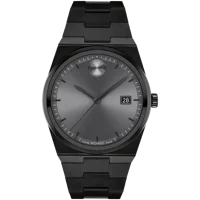 Movado BOLD Quest 3601224 Black Stainless Stee..