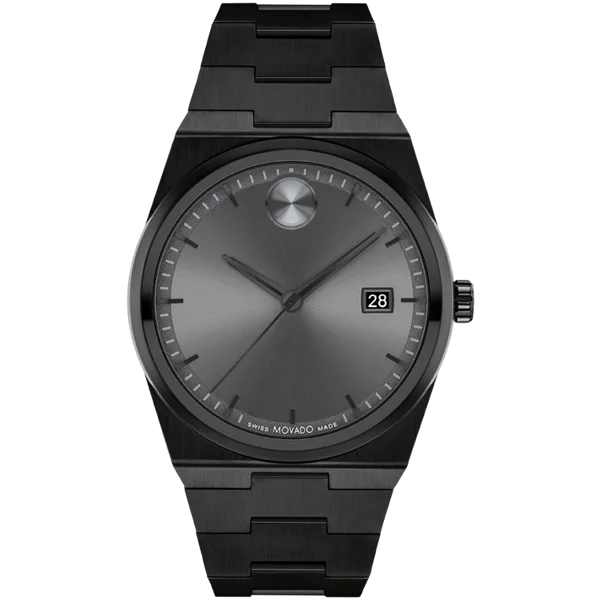 Movado BOLD Quest 3601224 Black Stainless Steel Watches For Men