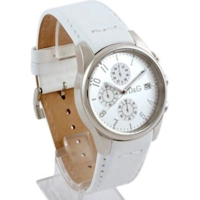 D&G Sandpiper Leather White Unisex Watch 37197..