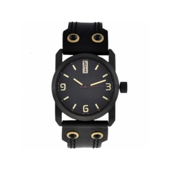 Levis   L018GI-4 Ladies Black Dial Black Vintage Leather Strap Watch