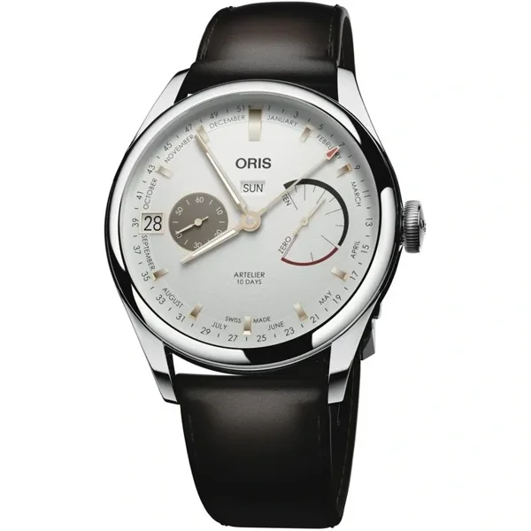 Oris Artelier Calibre 01 113 7806 4051-07 5 22 96FC Black Leather Watches for Men