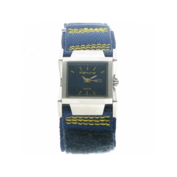 Kahuna KUV-0007L Ladies Blue Velcro Cuff Strap & Blue Dial Watch