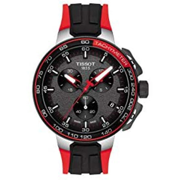 Tissot T1114172744100 Black Dial Rubber Strap Watch For Men