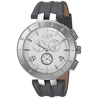 Versus S76070017 Grey Leather Strap Silver Cas..