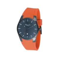 Kenneth Cole KC1628 Mens Orange Silicon Strap ..