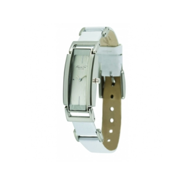 Kenneth Cole KC2542 Ladies White Leather Strap Steel Head Casing White