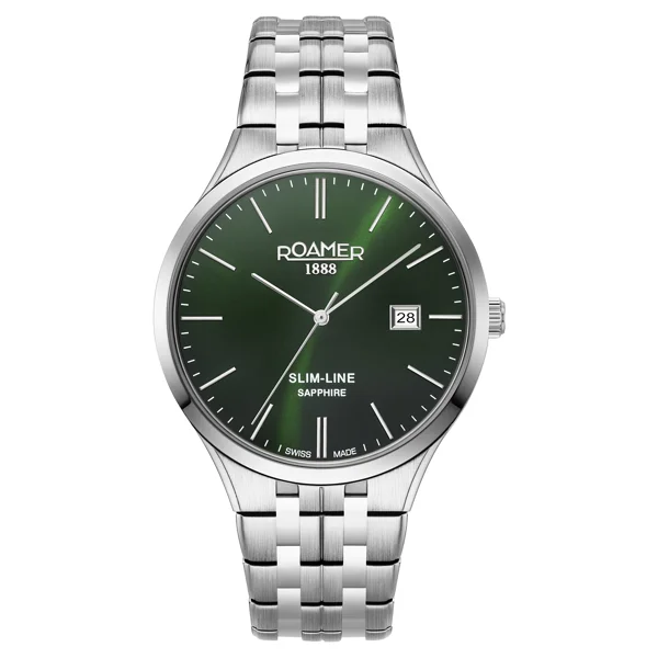 ROAMERSLIM-LINE-CLASSIC-GENTS  512833_41_75_20 Silver Stainless Steel Watches For Men