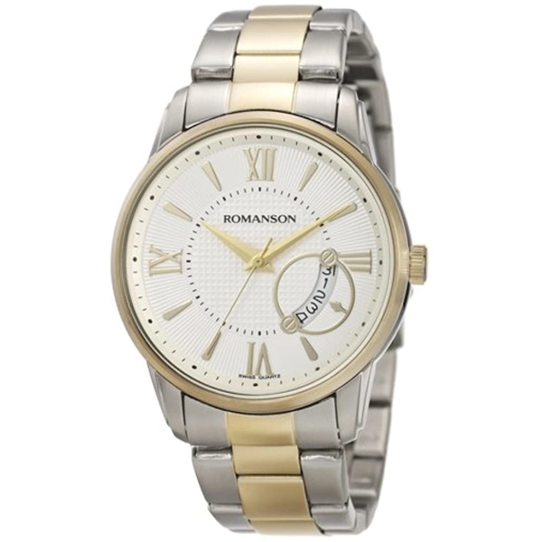 Romanson TM3205MM1CAS1G Silver Stainless Steel White Dial Men’s Watch