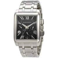 Romanson TM3207HM1WAA2W Black Dial Stainless S..